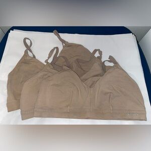 Set of 3 Organic Cotton Jockey Bralettes